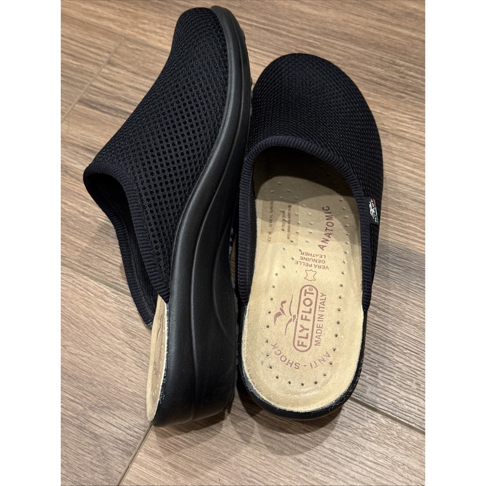 Fly Flot Clogs, Made In Italy, Anatomical, Anti-Shock, Black, Lite Weight, EUC - Picture 13 of 16